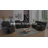 Manual Reclining Couch Sofa Set With Drop-down Table, 3 Pieces Corduroy Recliner Couch Sets, Living Room Furniture Sets, Recliner Sofa With Storage Console/cup Holder For Home/apartment-1840852029