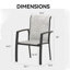 Ensemble de chaises de jardin Vrshwo, ensemble de 2 chaises de jardin en métal toutes saisons pour l'extérieur-424369938