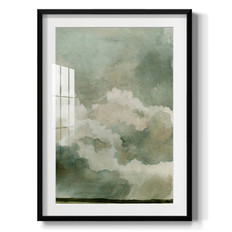 «Coming Rain II», impression encadrée, H 25,5 po x l 17,5 po, Noir