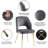 Open Back Dining Chairs, Velvet, Golden Leg-948641802