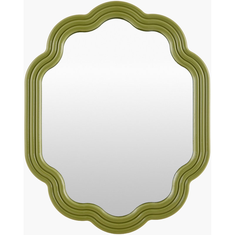 Aysun Mirror, Green, 33" x 25"