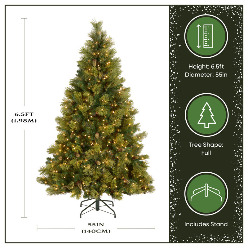Carolina Flocked/Frosted Christmas Tree, 6.5'