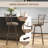 Swivel Counter Stool with Metal Frame