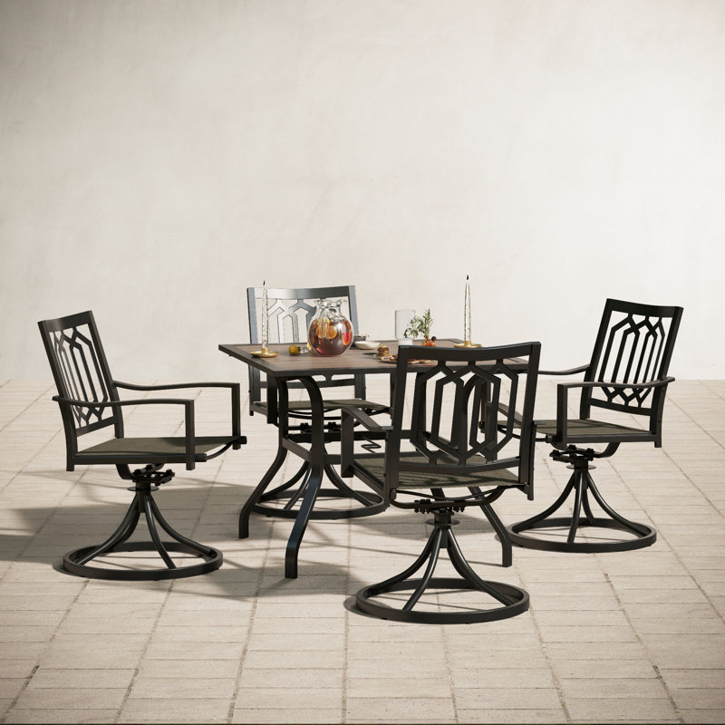 Ensemble de salle à manger longue pour 4 personnes 37 po Argyri