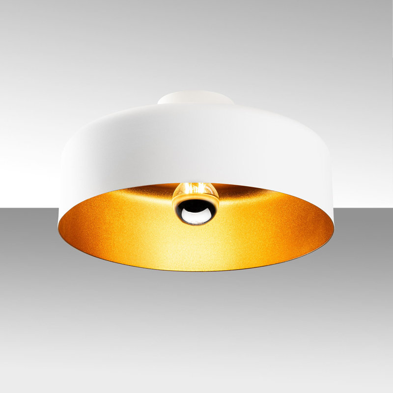 Élégant lustre en métal blanc de 13,8 po x 13,8 po x 7,1 po | Comprend 1 x douille E27 (40 W maximum, ampoule non incluse) | Conception élégante pour le salon et la salle à manger, corps en métal durable certifié IP20, éclairage domestique moderne