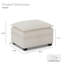 Luna Chenille Storage Ottoman-108055244