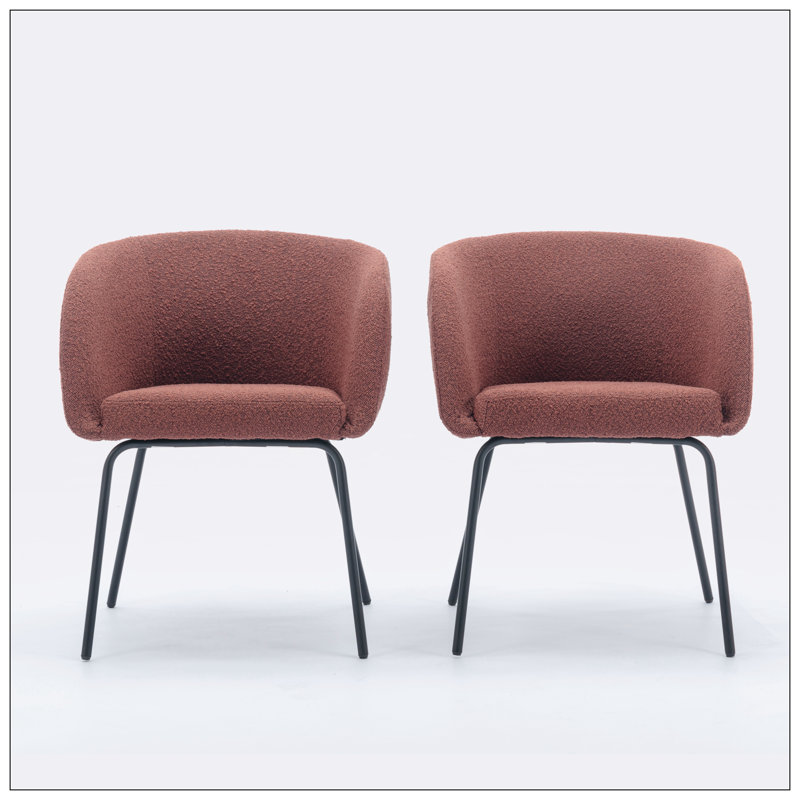 Chaise Deyla Boucle, Rouge