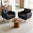 Black Faux Leather