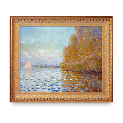 «Monet Collection Argenteuil Basin With A Single Saililier» par Claude Monet, reproduction sur toile