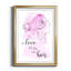 «Love is in the cheveux», reproduction d'art textuel sur papier encadré-1322184267-1322184264