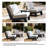 Polett Outdoor Conversation Set Solid Wood Group With Armless Chair And Side Table-1206802449-1206802452