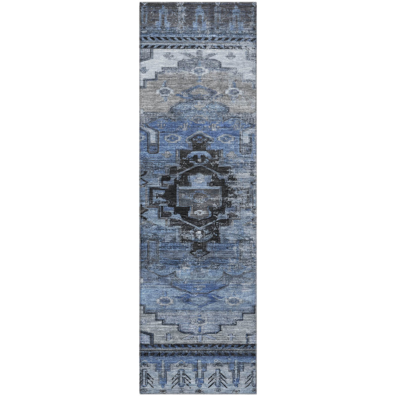 Premium Machine Washable Verlin AMF1776 Tribal Rug, Runner 2'3" x 7'6"
