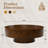 31.5" & 35" Round Solid Wood Burl Coffee Table – Unique Natural Swirl Patterns, Curved Elegant Design, Handcrafted Centerpiece-1089056193-1089056194