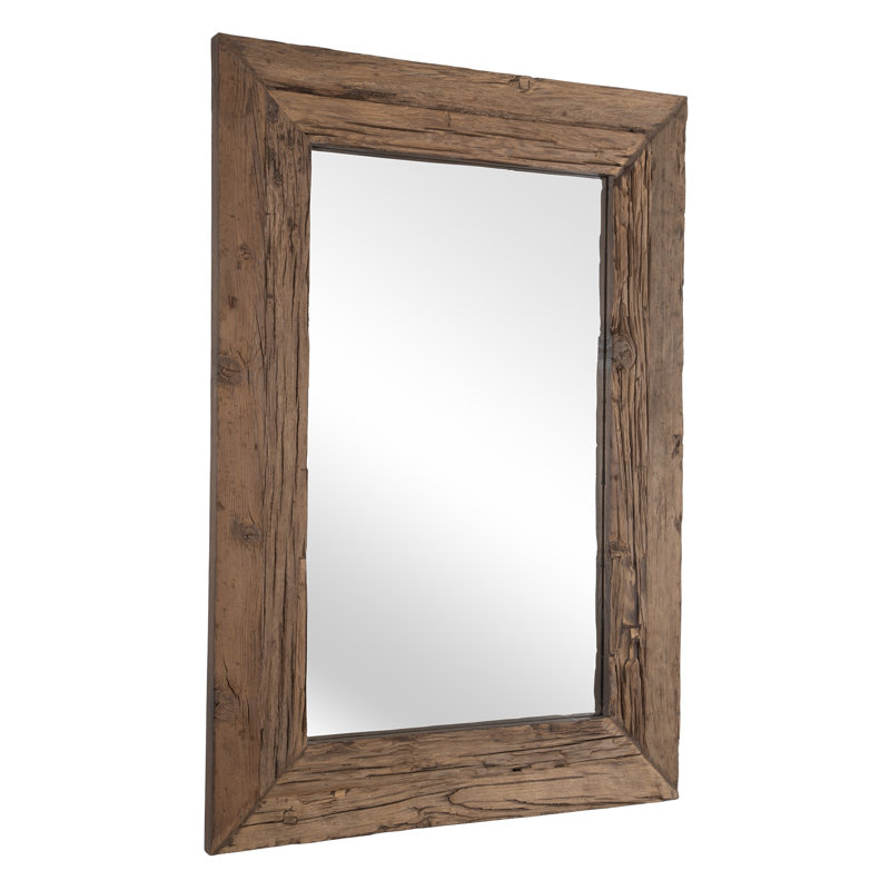 Grand miroir en pin récupéré Rennick