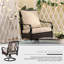 Ensemble de 8 chaises de patio pivotantes