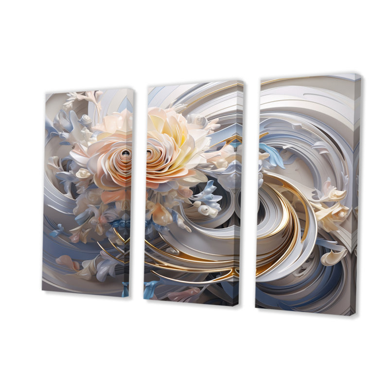 Corbridge - ensemble de reproductions d'art sur toile Fractals, H 28 po x l 36 po x P 1 po