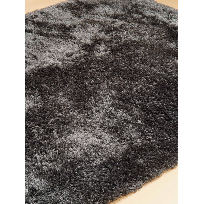 Tapis de salon Aimantas, Rectangle 6 pi x 9 pi, Gris anthracite