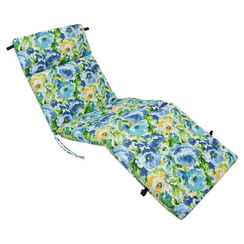 Outdoor 3'' Chaise Lounge Seat / Back Cushion