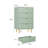 36.9" Tall Fluted 4 Drawer Dresser with Metal Handles, Modern Wood Storage Chest-1945202951