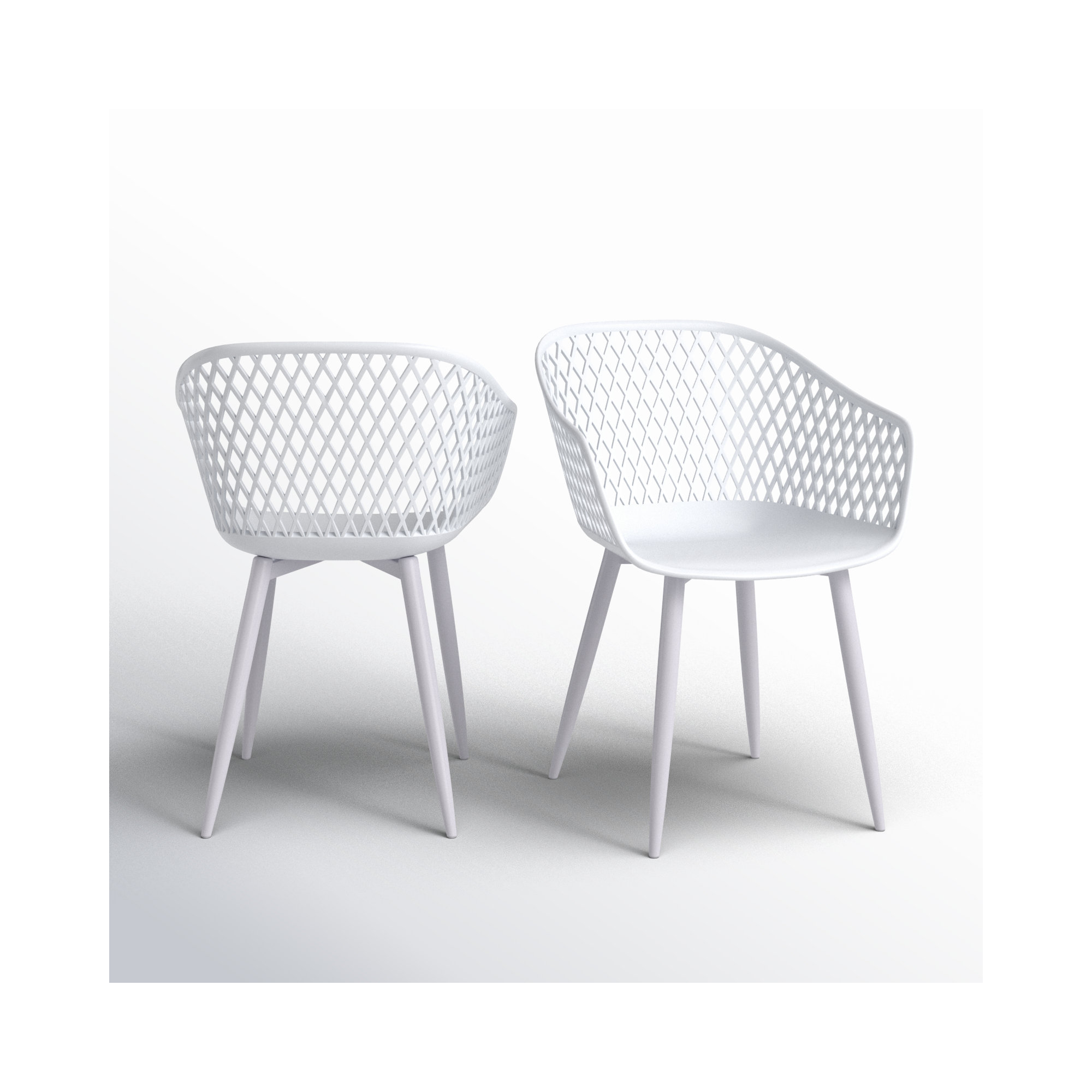 Newark Patio Dining Armchair, White