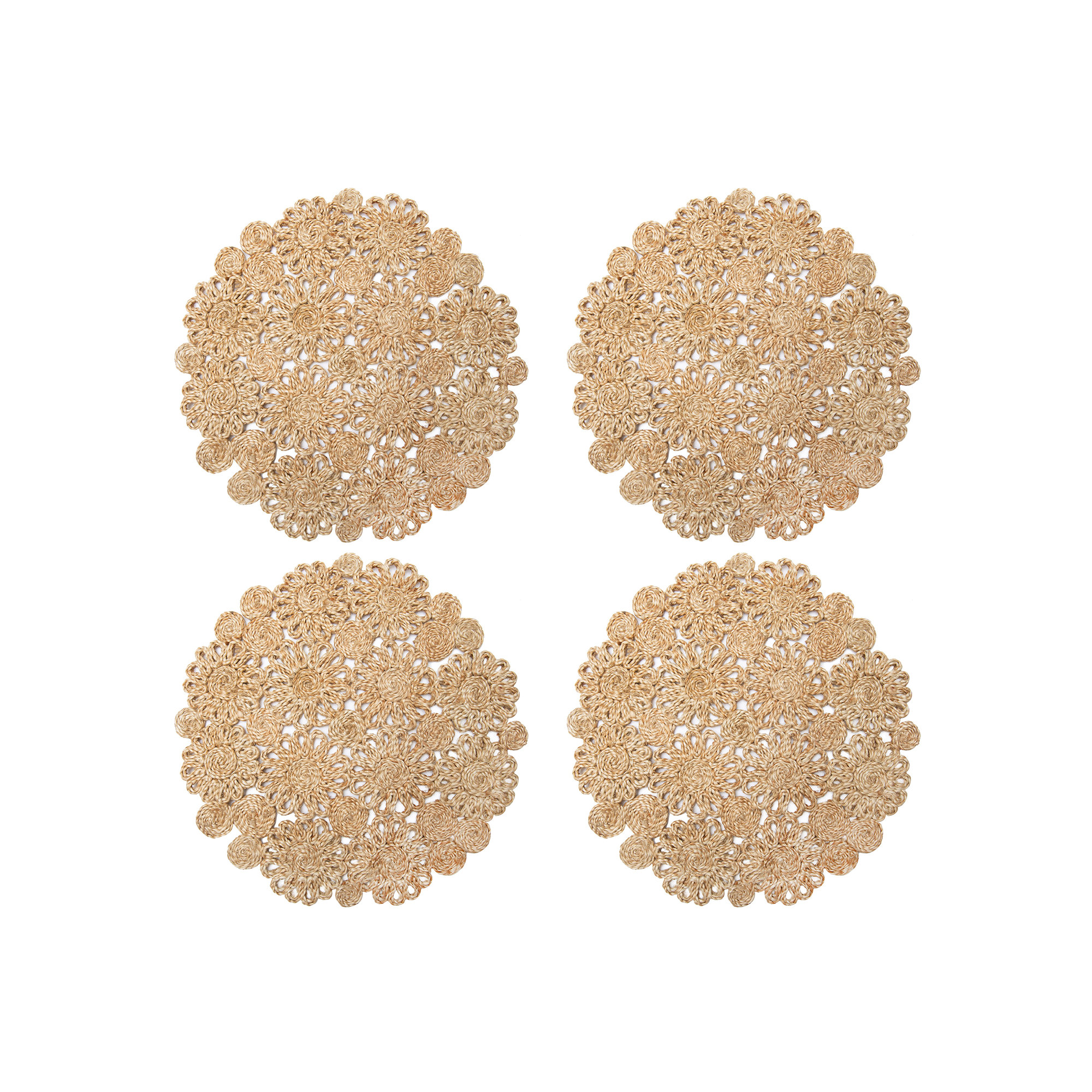 Bladwell Jute Round Placemat, Natural