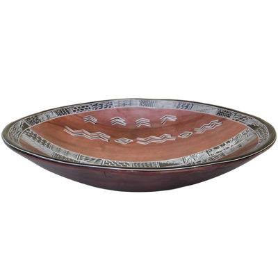 Handmade West-African Patterned Soapstone Accent Bowl