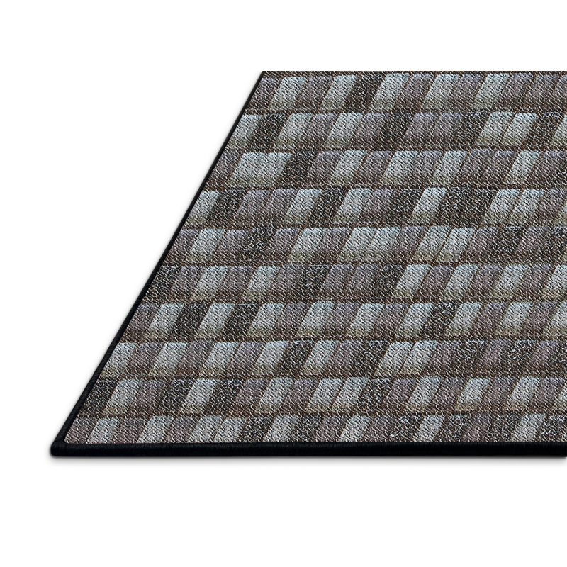 Geometric Indoor Rug, Rectangle 5' x 7'