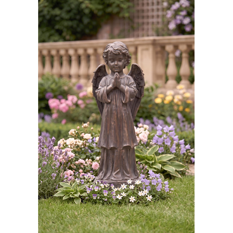Statue de message de l'ange, Fer ancien