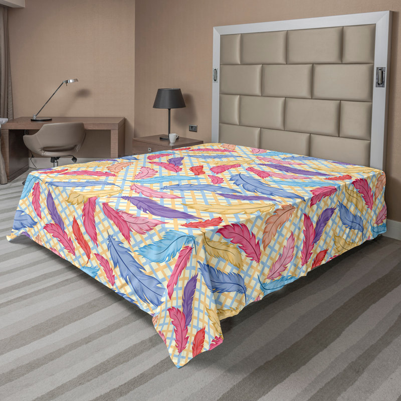 Drap-housse Ambesonne, Drap plat pour très grand lit californien