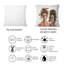 Rectangle, Portrait d'un couple afro-américain - Coussin décoratif imprimé moderne