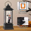 Halloween, globes de neige d'Halloween, crâne et chat noir, globes de neige, lanterne scintillante avec minuterie, lanterne boule de neige USB ou alimentée par pile pour la décoration d'Halloween