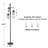 64.75” Industrial Tree Floor Lamp