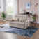 Nangle 53" Wide Modern Upholstery Reclining Sleeper Sofa With Adjustable Backrest