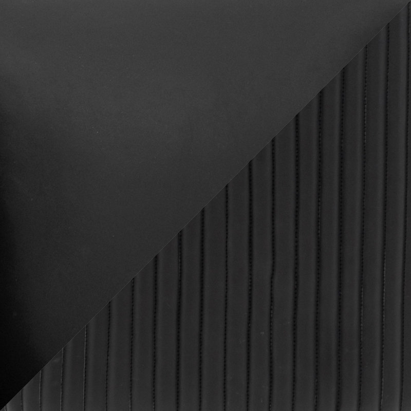 Chaise d'appoint de salle à manger rembourrée Raya, Noir