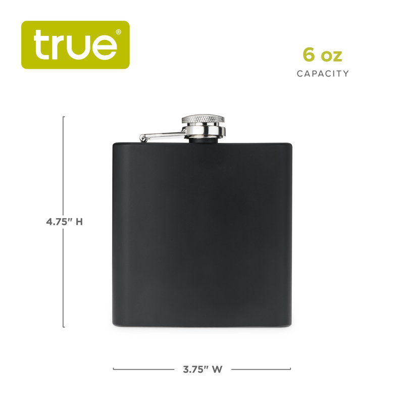 Fiole en acier inoxydable 6 oz Trueflask