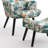 Accent Chair With Ottoman,modern Floral Wingback Chair With Footrest,comfy Upholstered In Living Room For Reading,indoor With High Backrest Small Armchair-1473504840