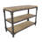 Wood 2 Shelves Brown Console Table