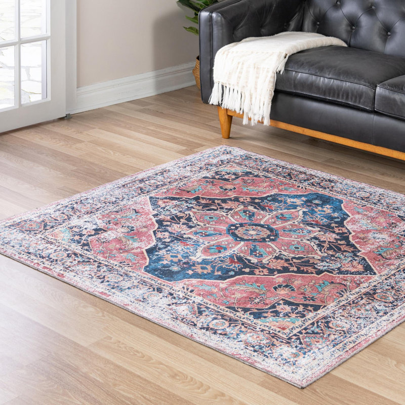 Ollyver Oriental Indoor Rug, Square 5'