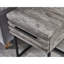 Table de bout avec rangement Celestial Base en métal. 17,49 l x 17 P 24 H-193138864-193138865