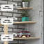 Corner Wall Shelf, Natural Wood Finish-6010411