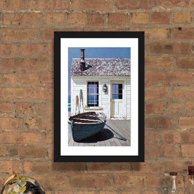 « blue bateau on terrasse », impression