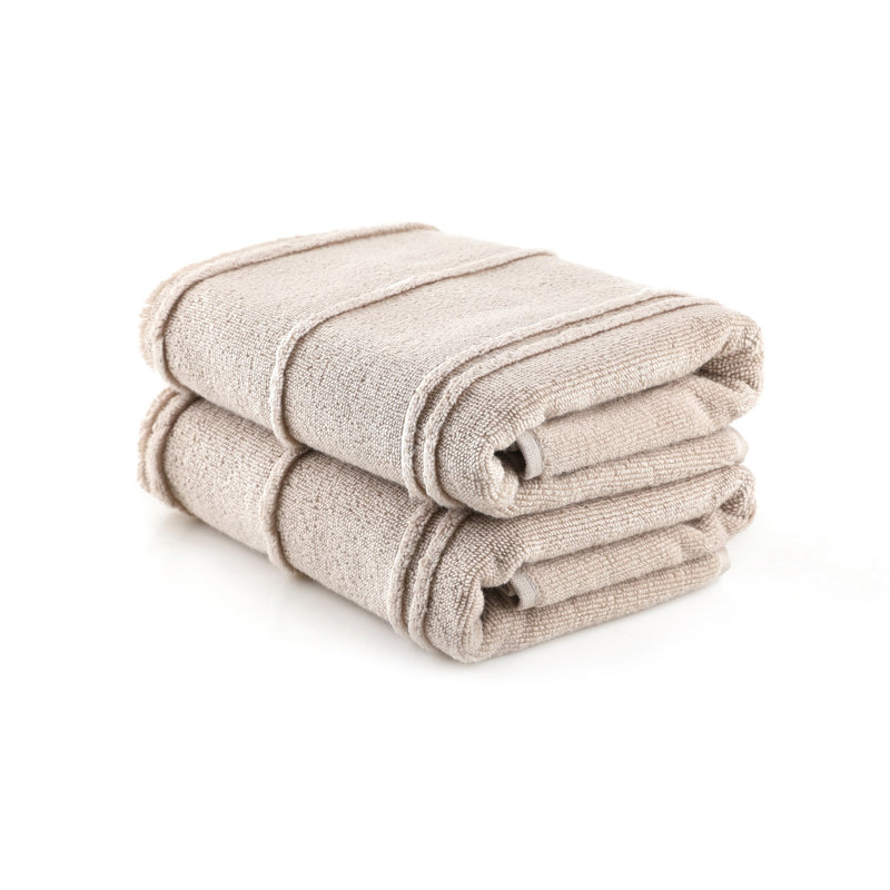 Luxury Bath Towel Set (2 Pieces), Light Brown, 29.5 x 59.1 Inches | 100% Microcotton, 15.9 Oz/sq yd | Ultra-Absorbent and Soft, Machine Washable at 104°F | Perfect for Home or Spa Use, Durable and Elegant Design