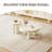 Round Coffee Table Set,Modern Nesting Coffee Table,Cream White 2 In 1 Living Room Coffee Table