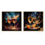 Joyful Bubbles - Ensemble de 2 collages carrés vin et champagne-1331248353-1331248354