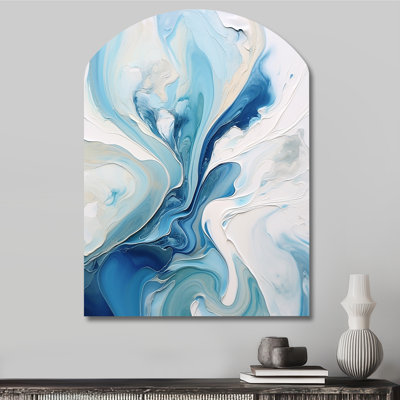 Cynita - Arch Abstract Metal Wall Art, Asymmetrical Metal Wall Sculpture Print