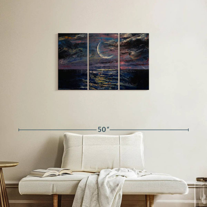 Oberle Moon, 20" H x 33" W