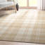 Kehr Plaid Farmhouse Geometric Beige Brown Flat-Weave Area Rug-88979024