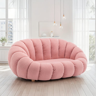 Mirielle Evins 2 Seater Teddy Boucle Loveseat