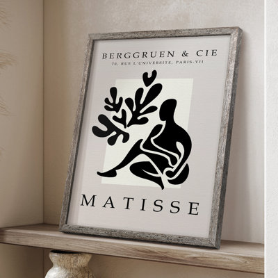 Matisse L III, reproduction d'art encadrée - bois massif