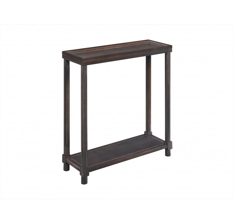 Ensemble de deux tables de bout en bois massif espresso de 24 po avec tablette